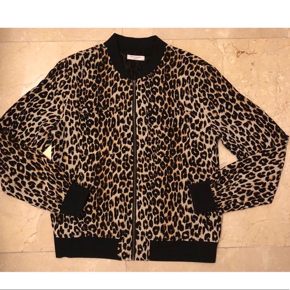 Equipment Animal Print Jacket